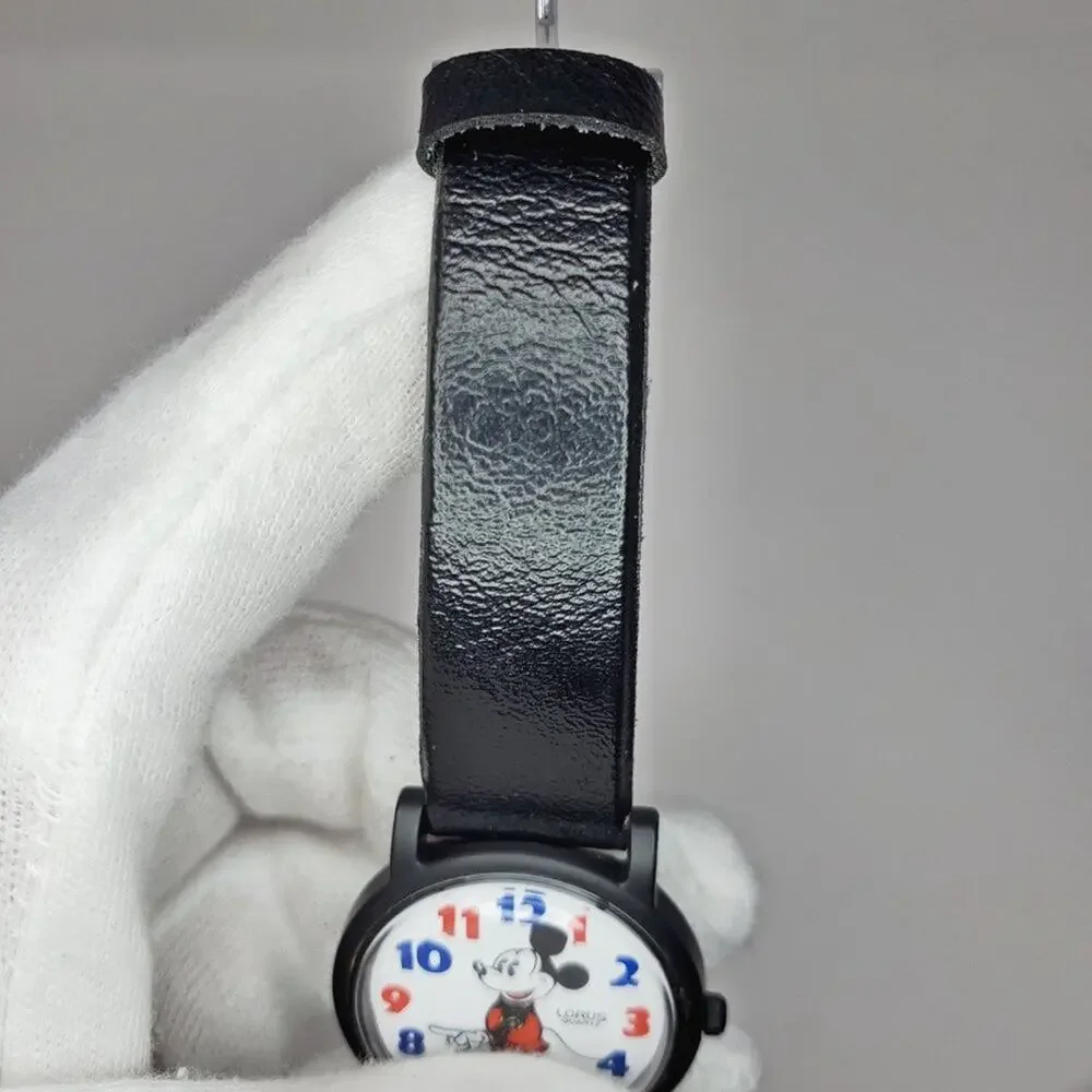 Disney X Lorus Mickey Mouse Blue & Red Plastic VTG Watch NOS